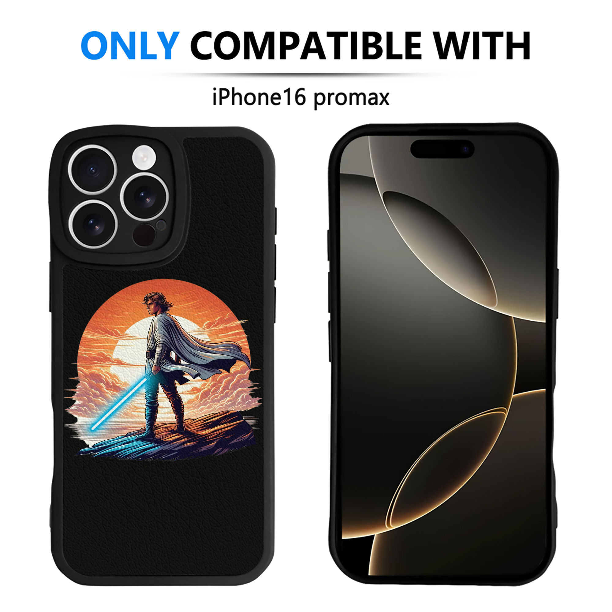 （画像用） スター・ウォーズ Star Wars 【iPhone 16シリーズ対応】シリコンスマホケース（レザー調） 材質：シリコン